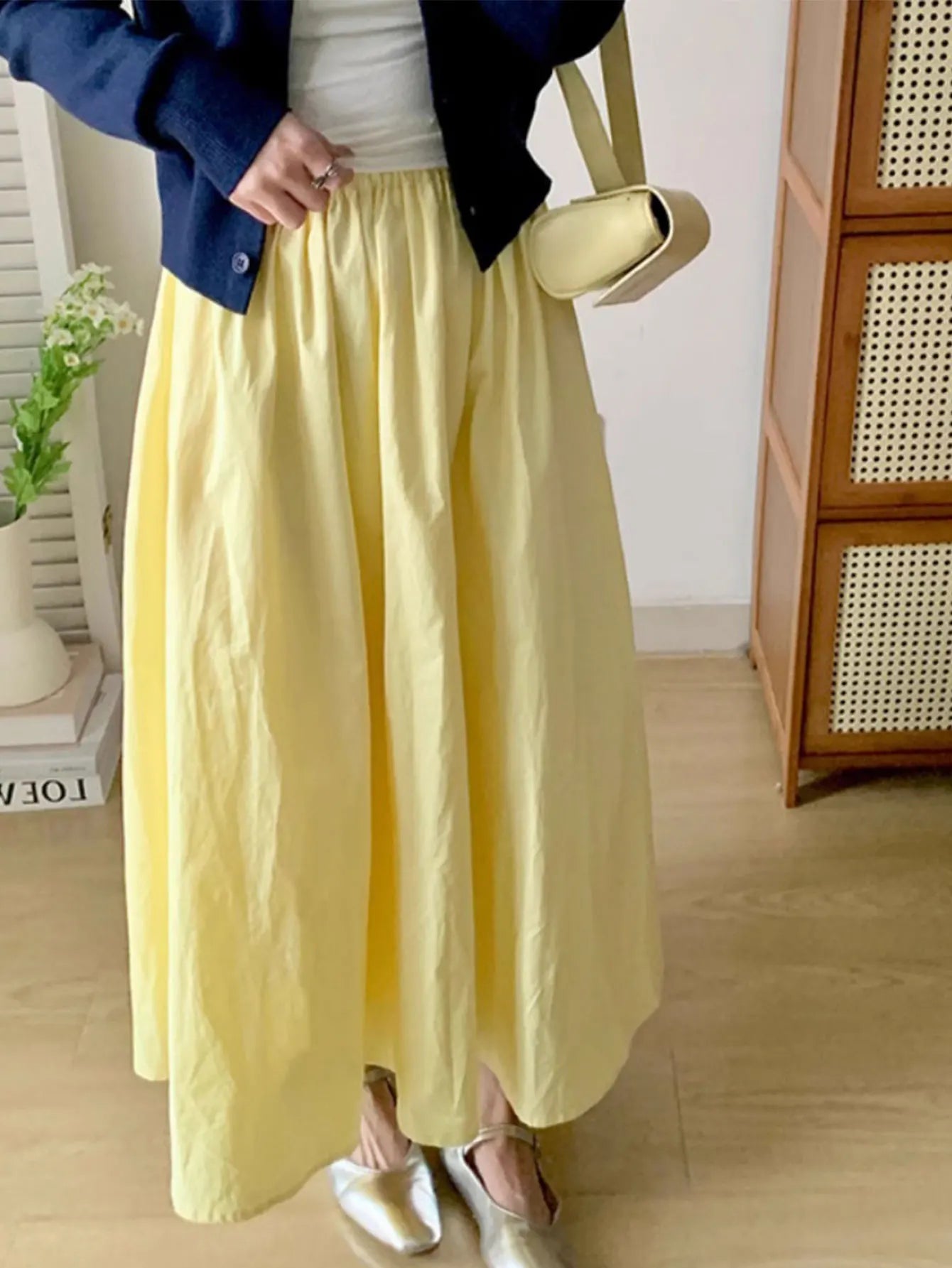 Elastic waist slim pants skirt summer and autumn leisure loose long skirt women's clothing