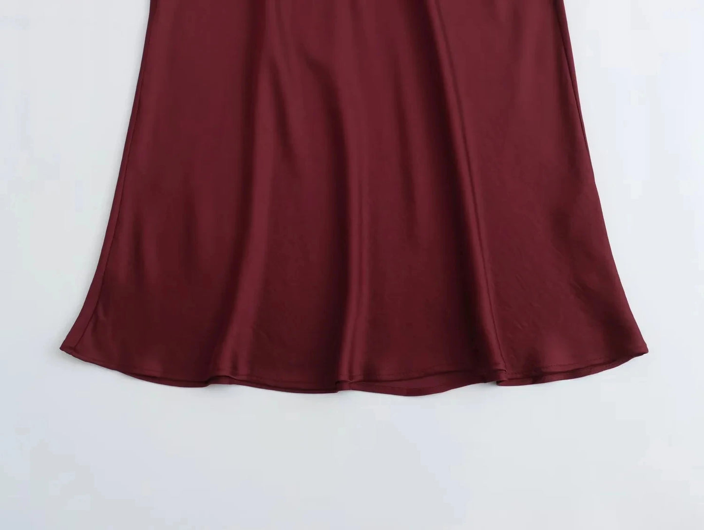 Vintage Satin Solid Long Skirts Women High Waist Elastic Silky Skirts Fashion 2025 Spring Elegant Straight Skirt