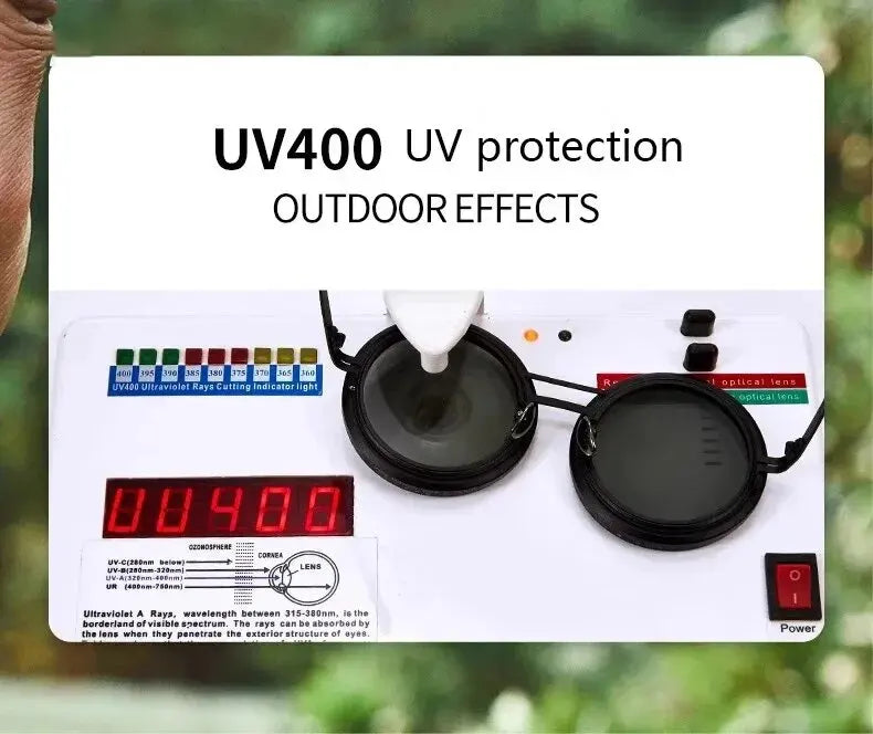 Handmade ND9 adjustable dimming sunglasses