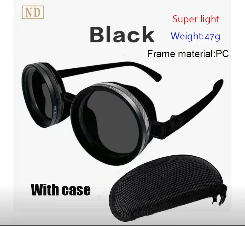 Handmade ND9 adjustable dimming sunglasses