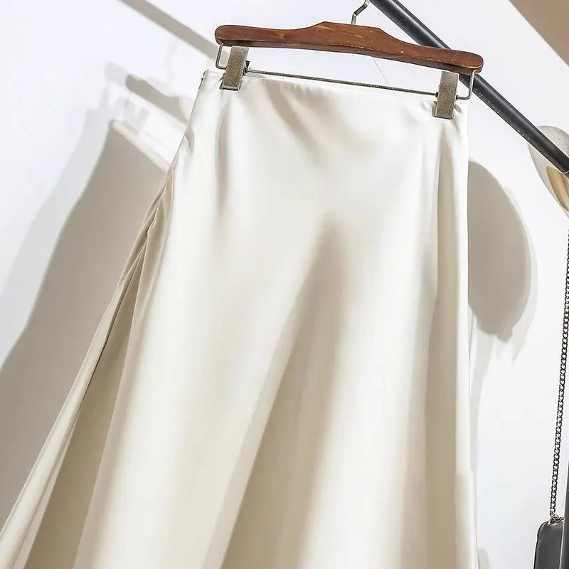 Satin Long Skirt for Women