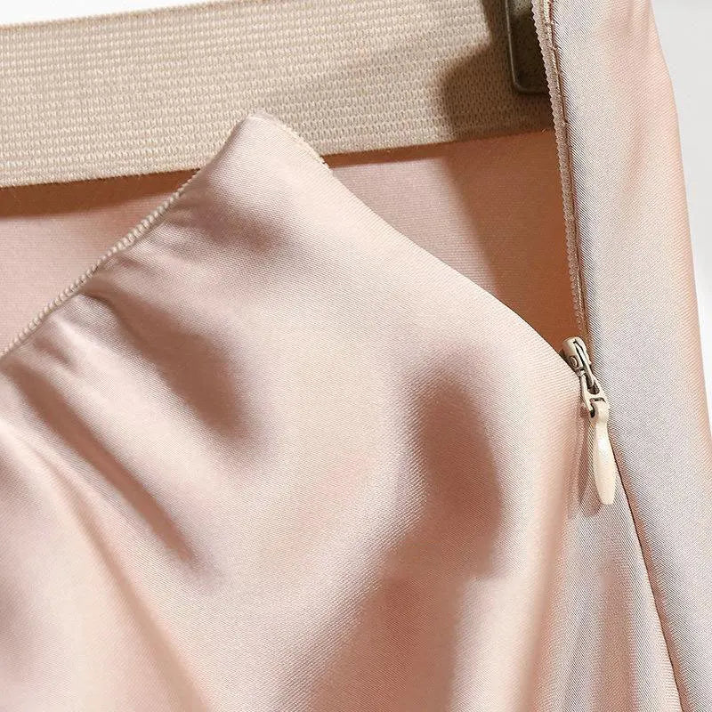 Satin Long Skirt for Women