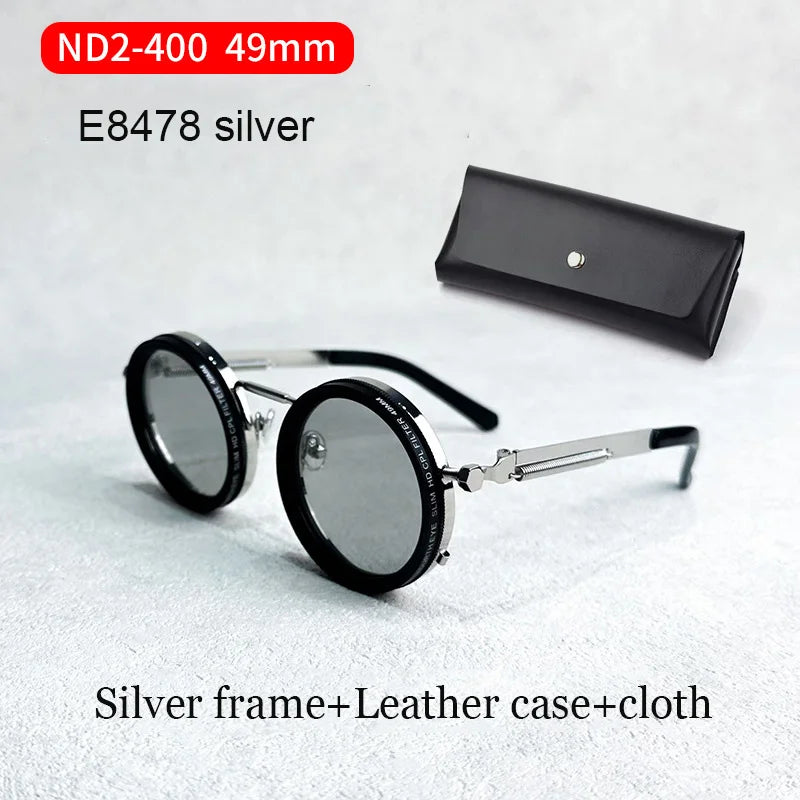 Handmade ND9 adjustable dimming sunglasses
