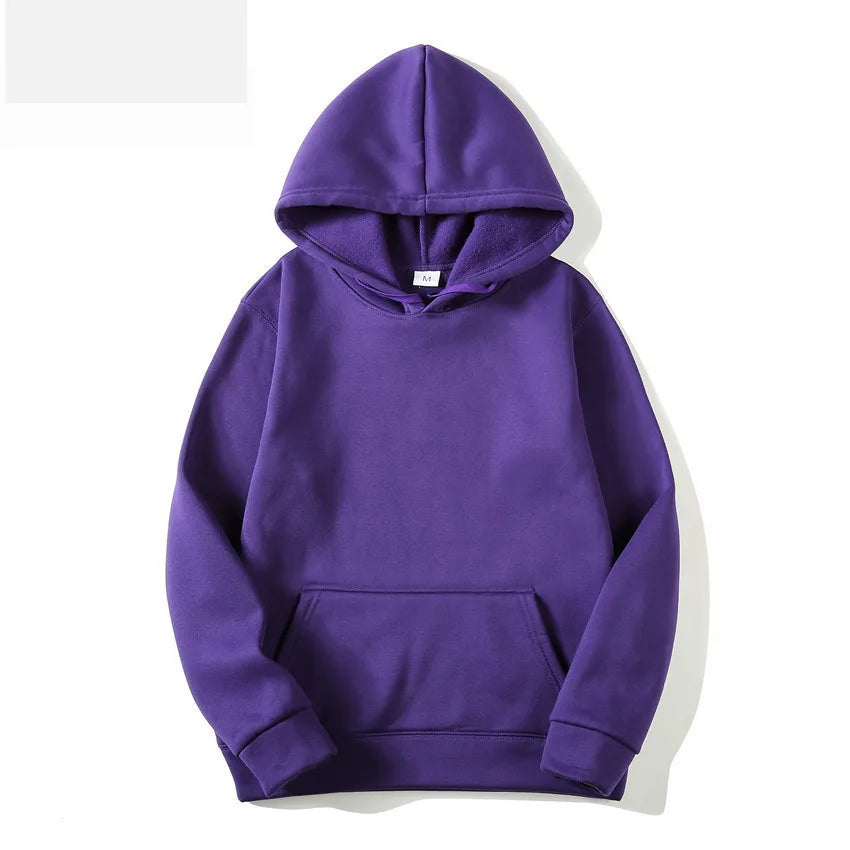 Plush women's hoodie winter fashion hoodie women's casual pocket pullover sports hoodie