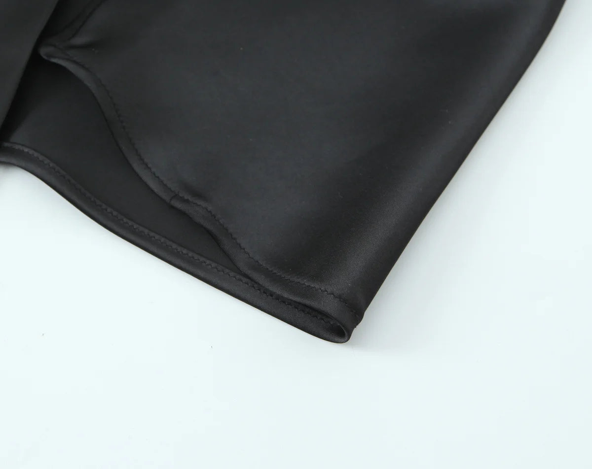 Women Satin Halter Top with Adjustable Tie Sleeveless Open Back Solid Collar Vest Summer Beach Style Casual Blouse