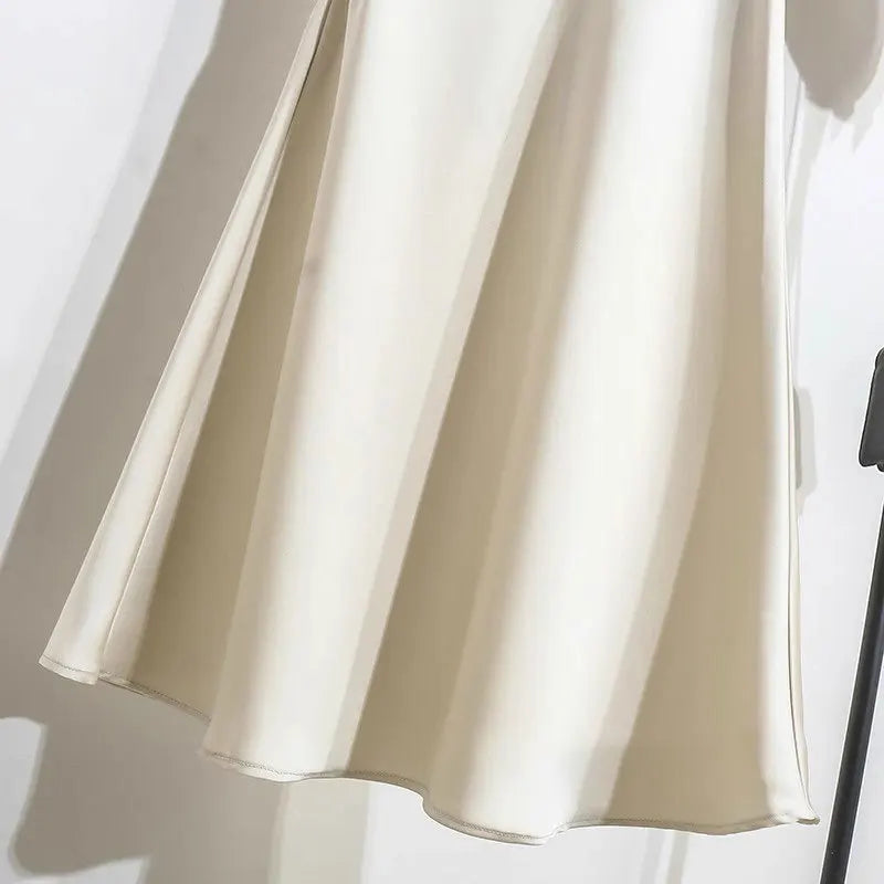 Satin Long Skirt for Women