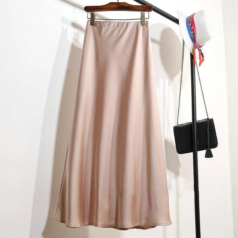 Satin Long Skirt for Women