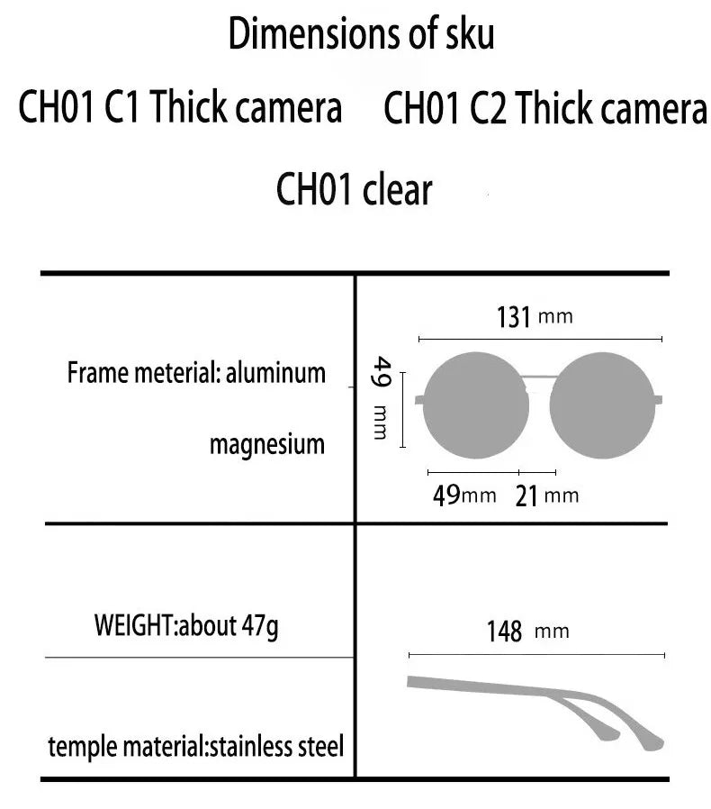 Handmade ND9 adjustable dimming sunglasses