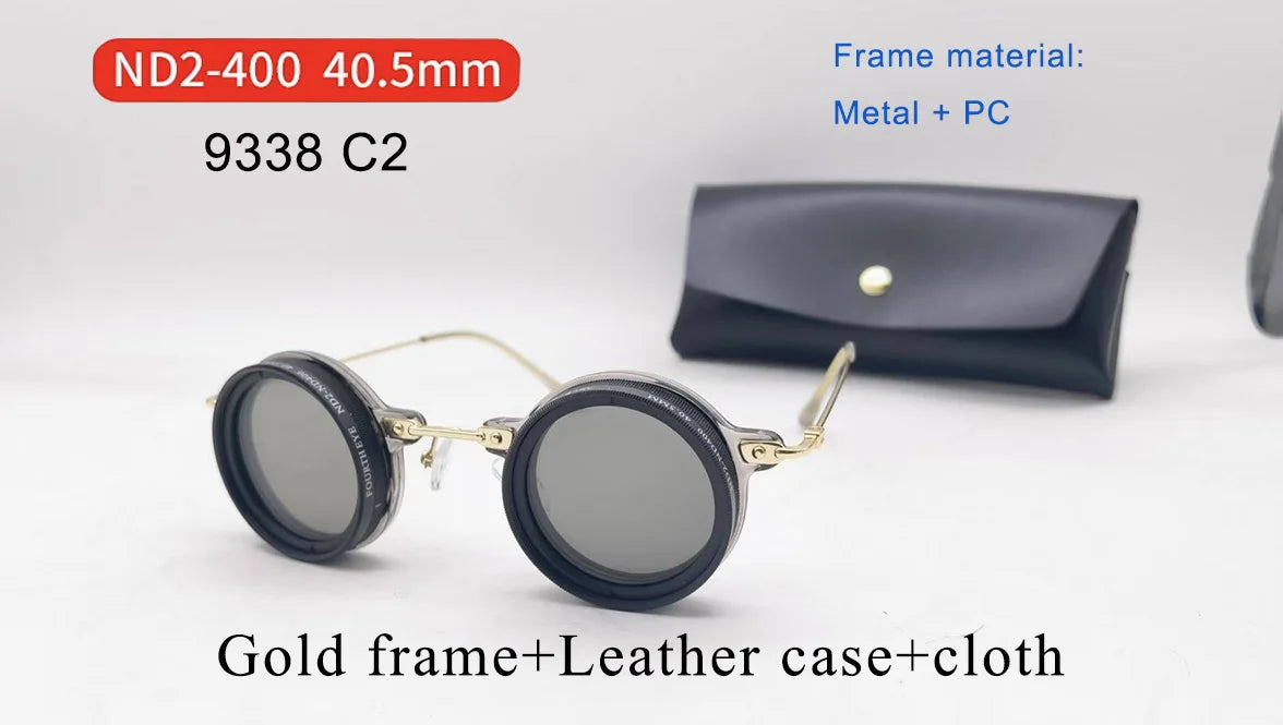 Handmade ND9 adjustable dimming sunglasses