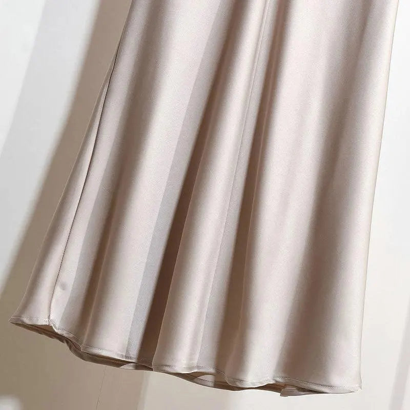 Satin Long Skirt for Women