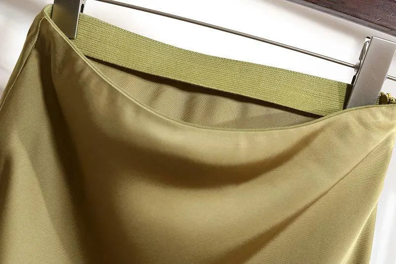 Satin Long Skirt for Women