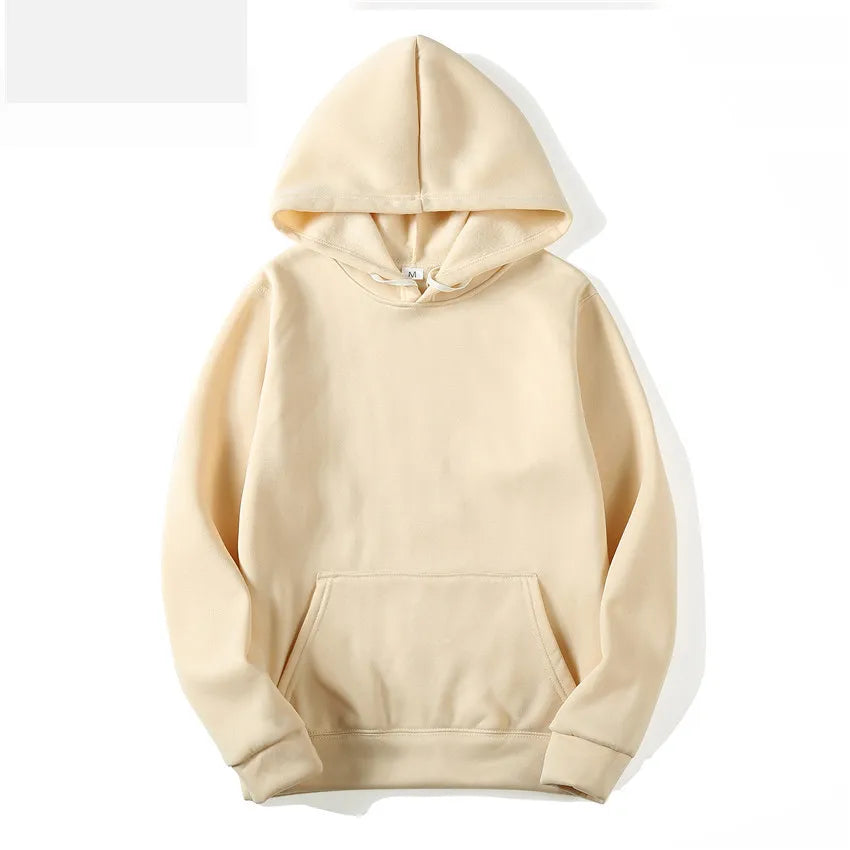 Plush women's hoodie winter fashion hoodie women's casual pocket pullover sports hoodie