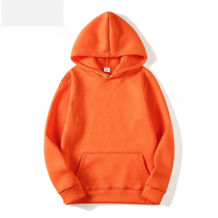 Plush women's hoodie winter fashion hoodie women's casual pocket pullover sports hoodie