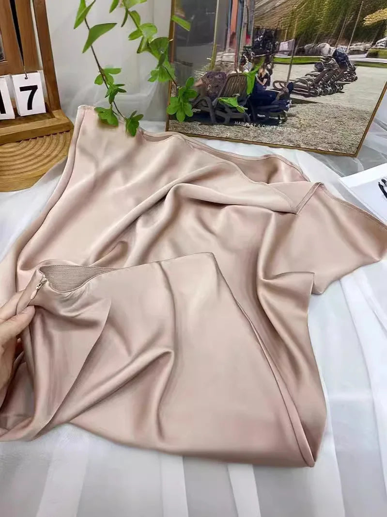 Satin Long Skirt for Women