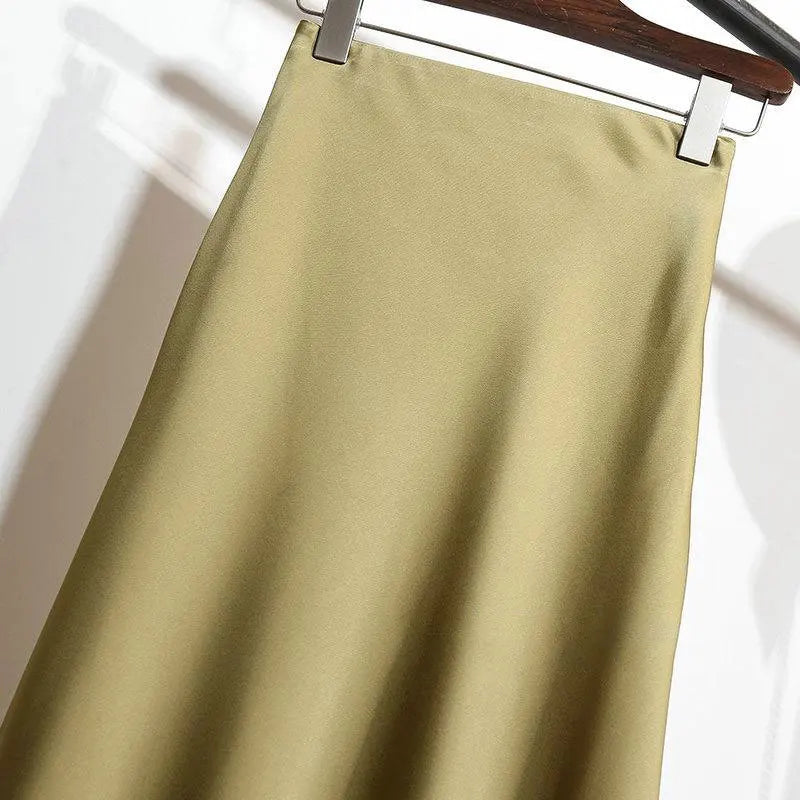 Satin Long Skirt for Women