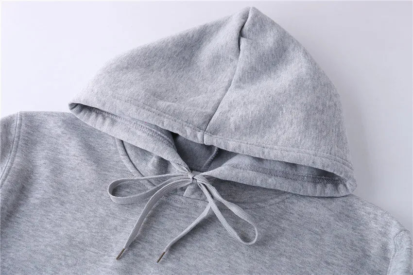 Plush women's hoodie winter fashion hoodie women's casual pocket pullover sports hoodie