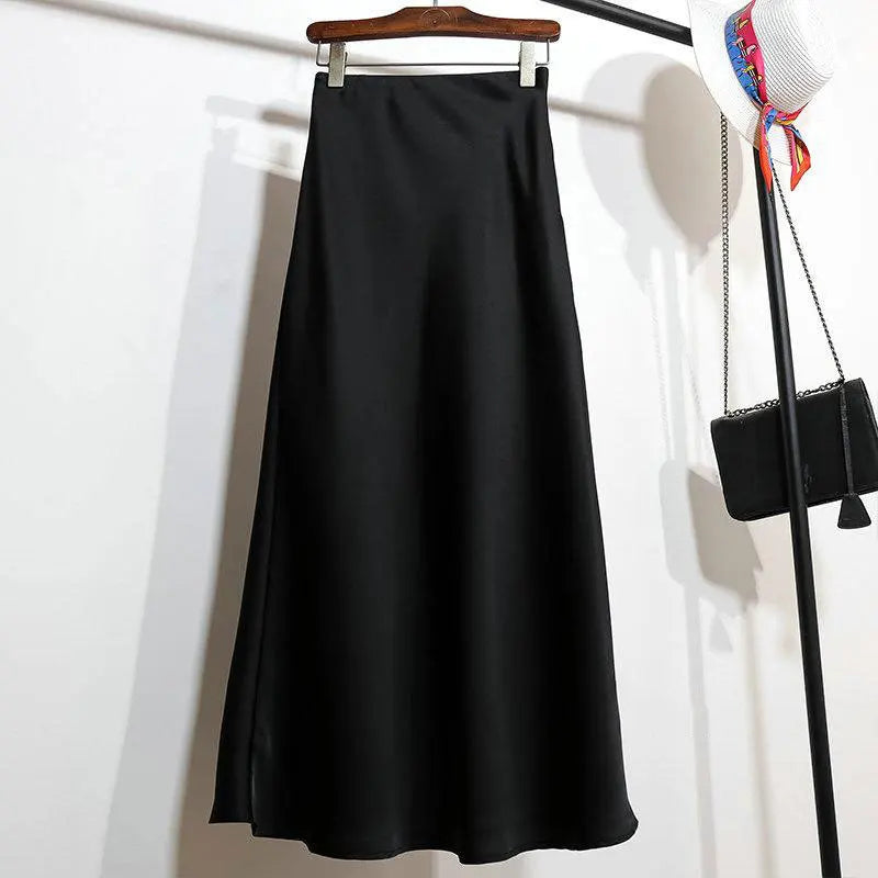 Satin Long Skirt for Women