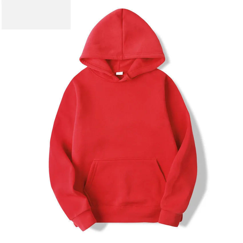 Plush women's hoodie winter fashion hoodie women's casual pocket pullover sports hoodie