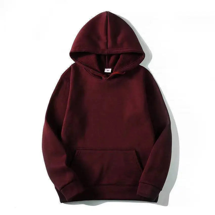 Plush women's hoodie winter fashion hoodie women's casual pocket pullover sports hoodie