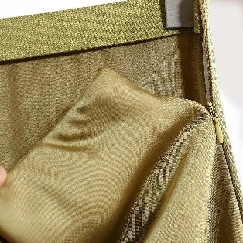 Satin Long Skirt for Women