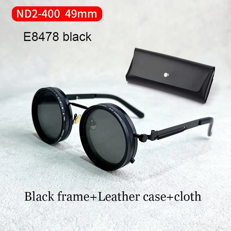 Handmade ND9 adjustable dimming sunglasses