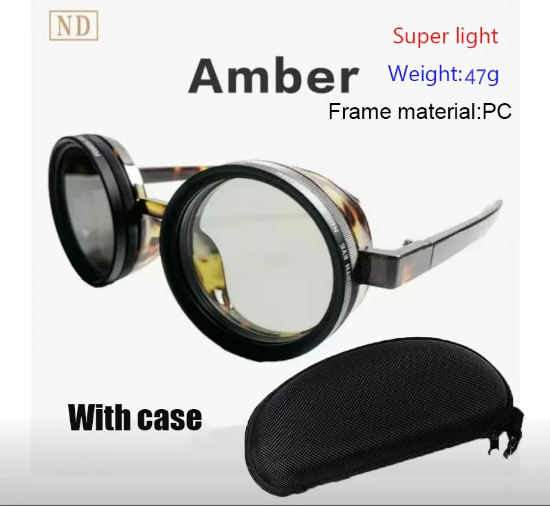 Handmade ND9 adjustable dimming sunglasses